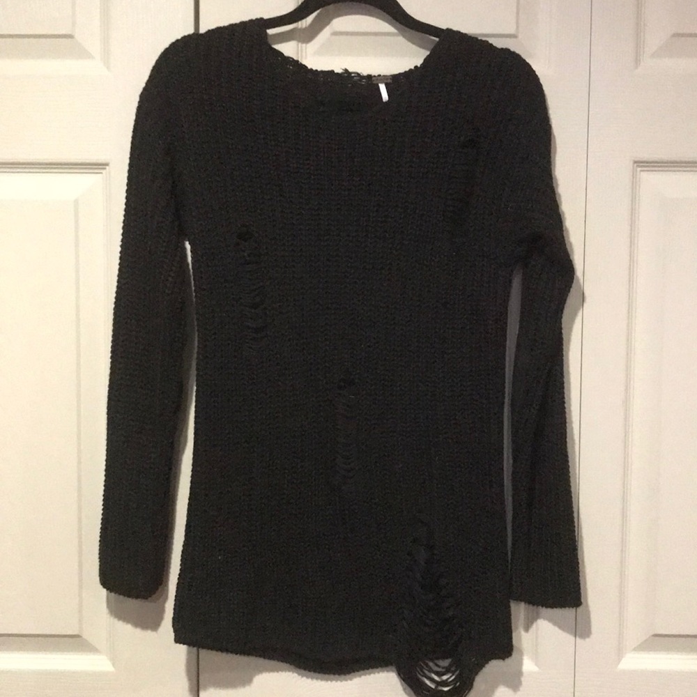 Black holey sweater
